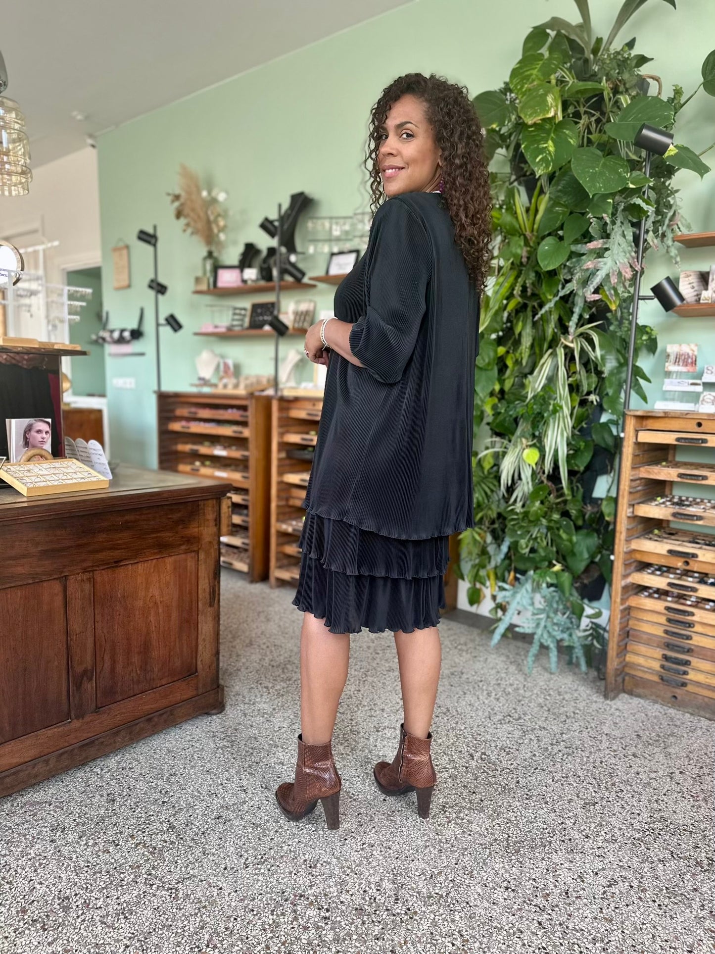 Vintage pleated dress