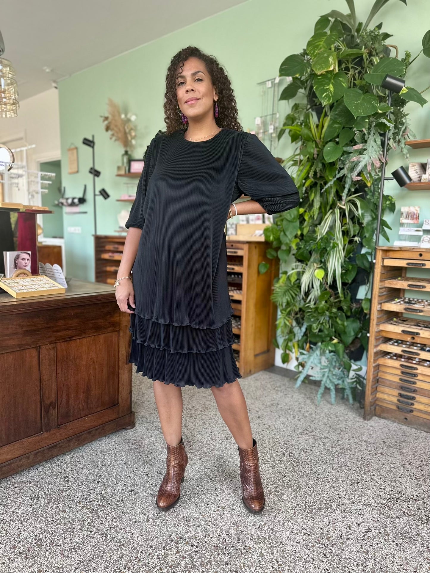 Vintage pleated dress