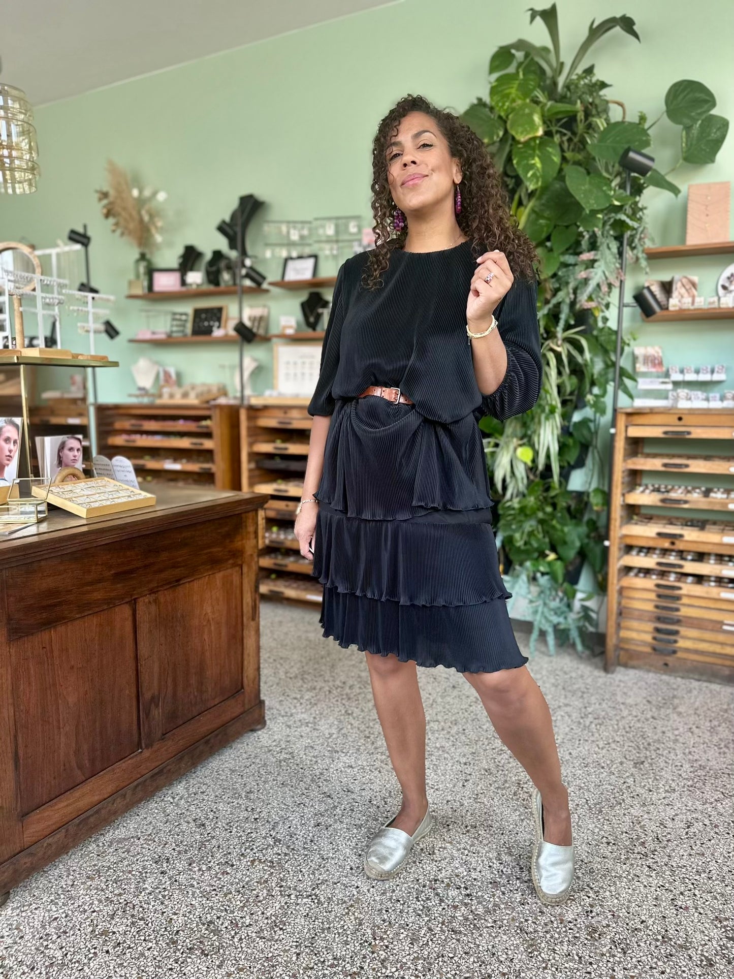 Vintage pleated dress
