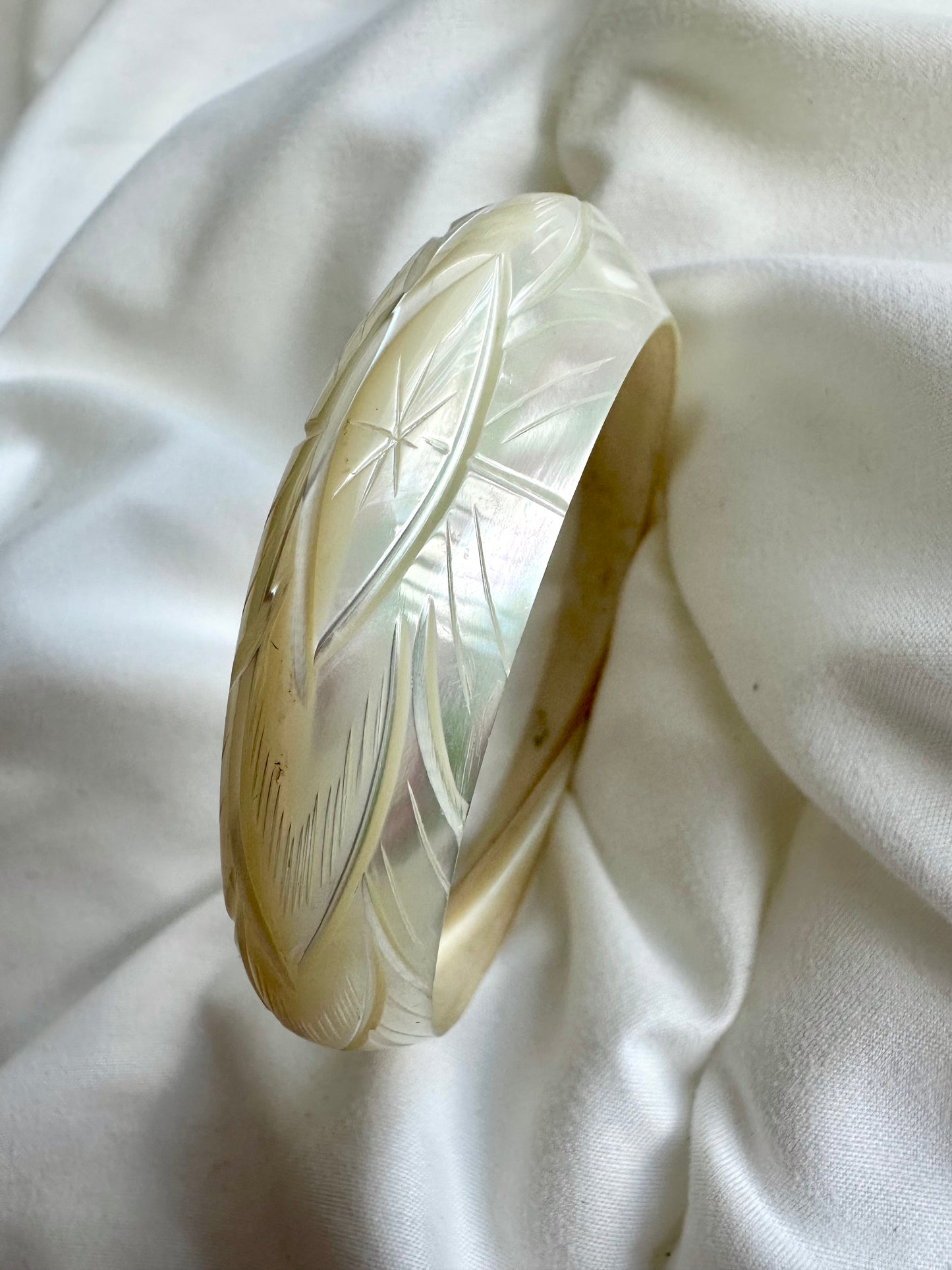 Vintage parelmoer bangle