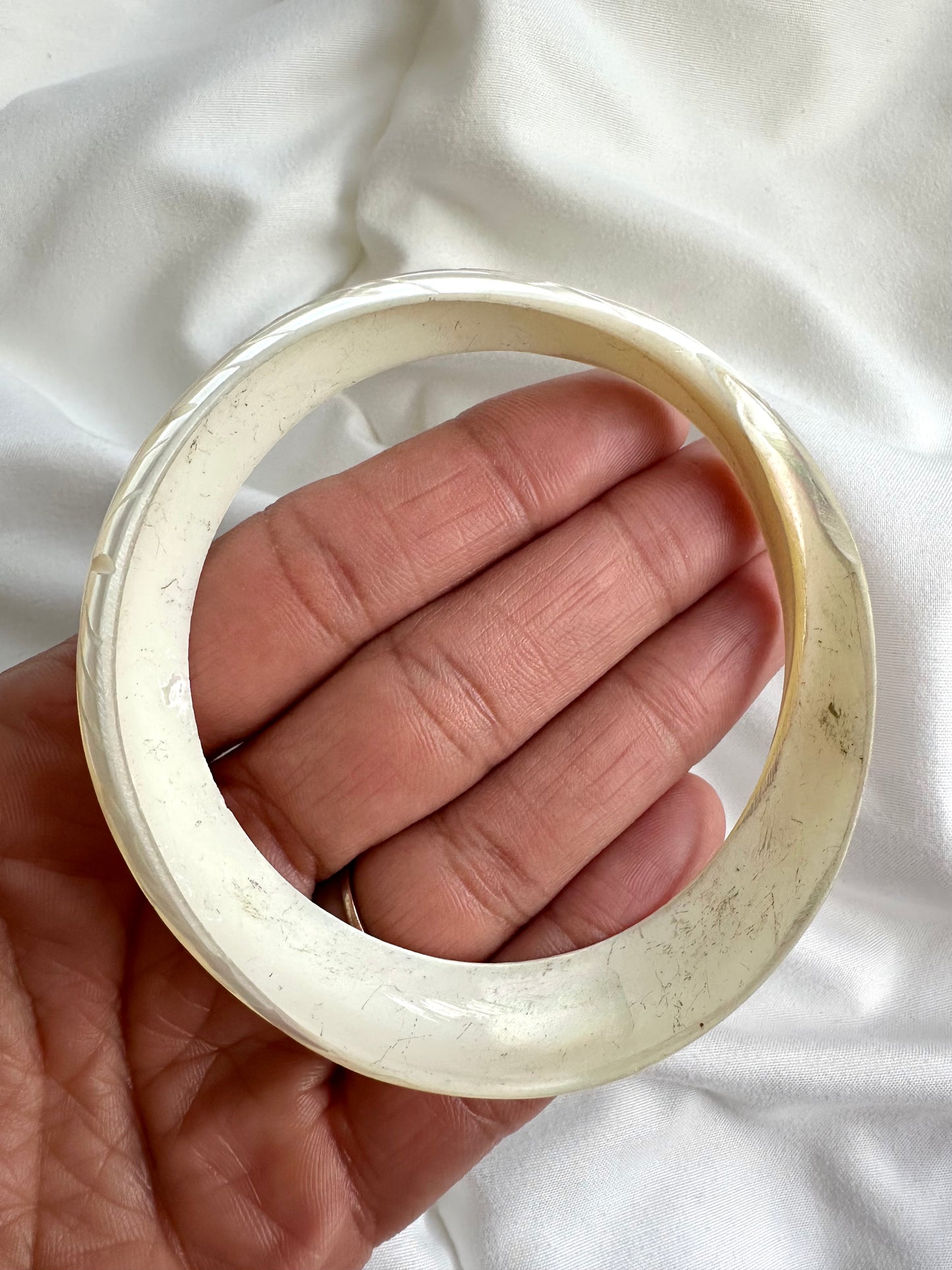 Vintage parelmoer bangle