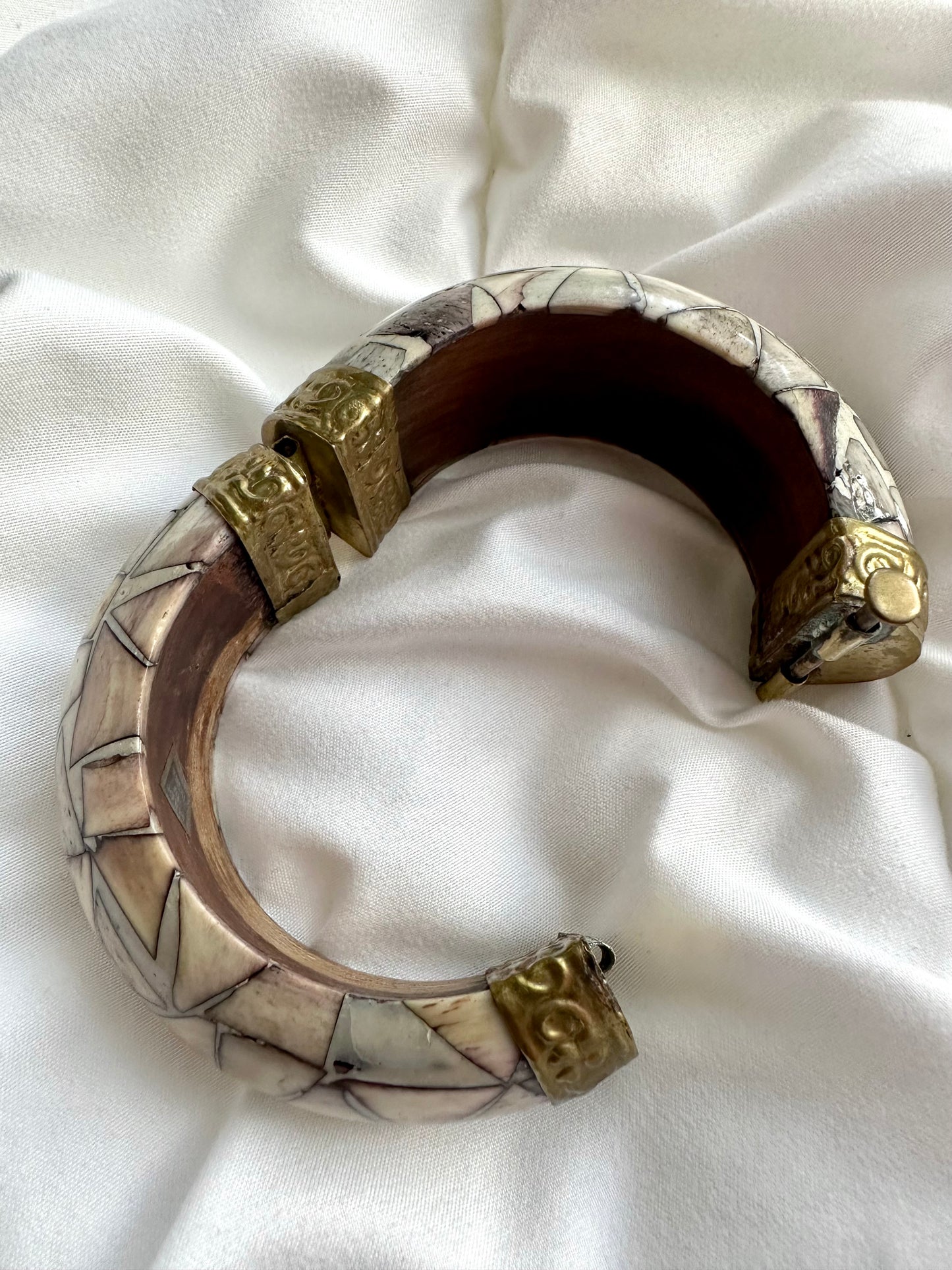 Vintage statement bone armband