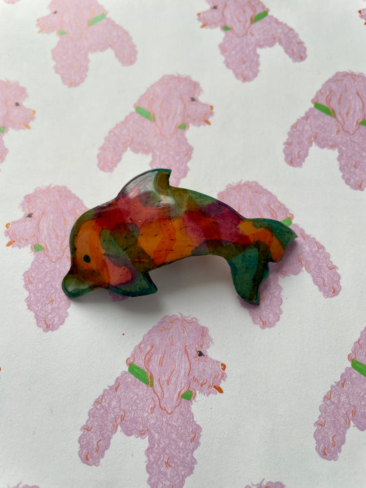 Dolfijn broche