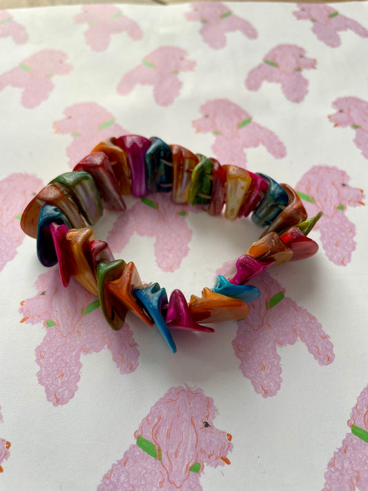 Multicolor schelpen armband