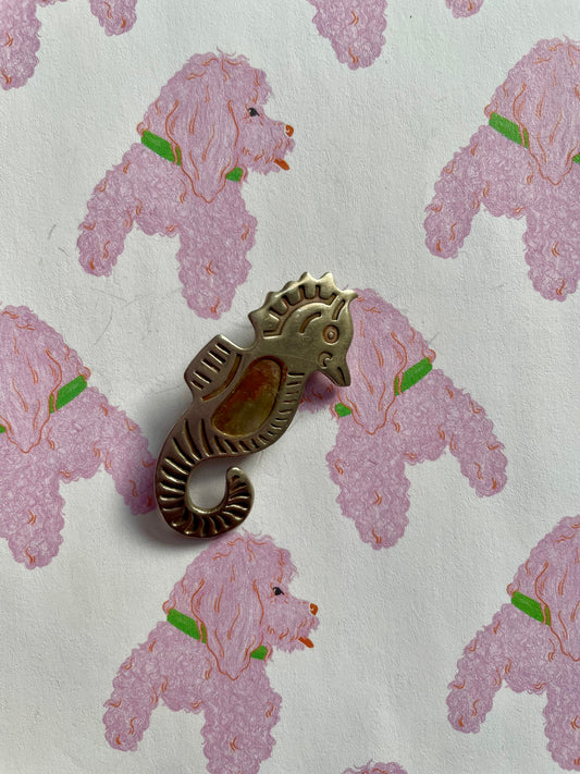 Zeepaard broche