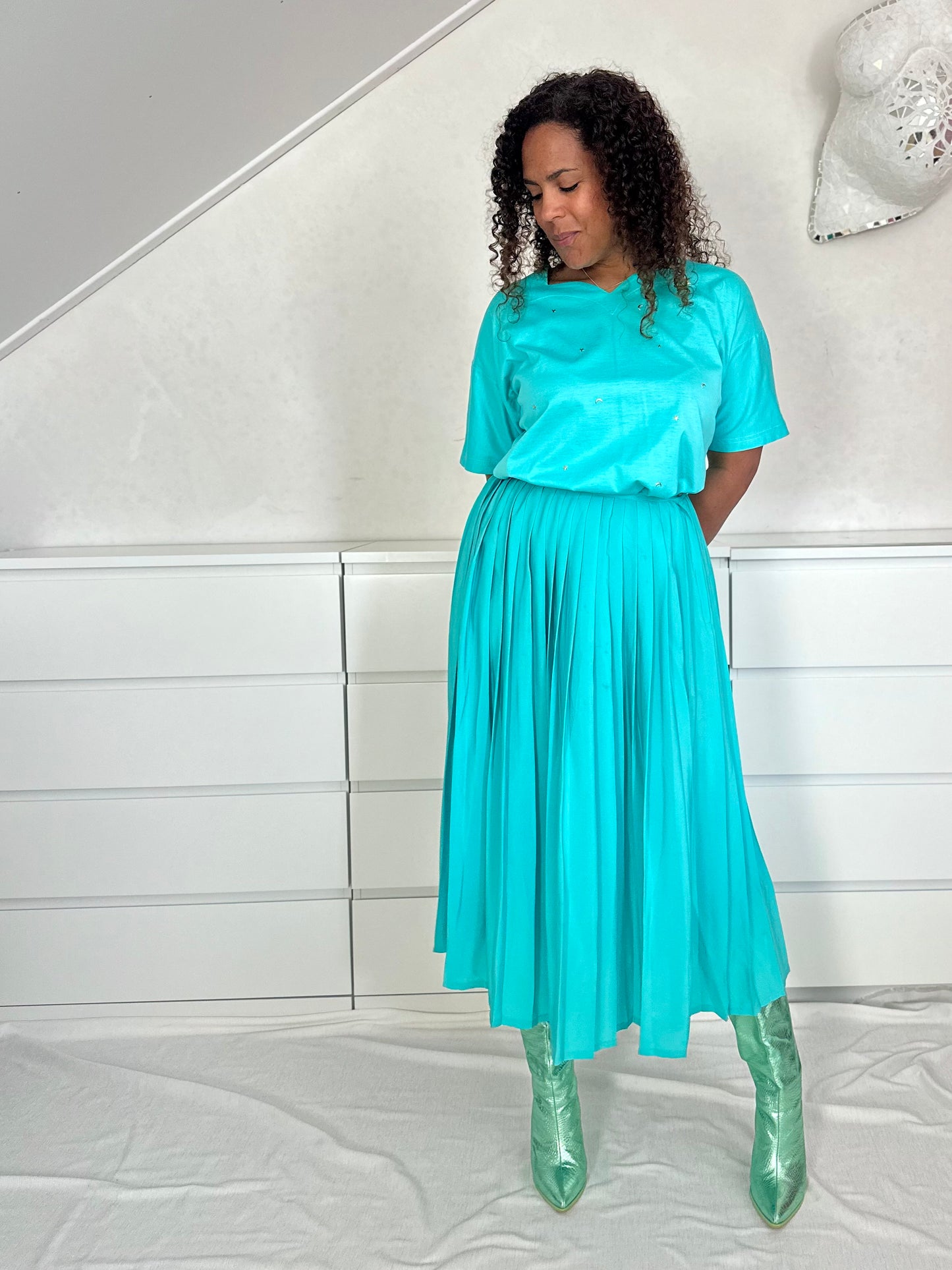Vintage turquoise T-shirt - L/XL