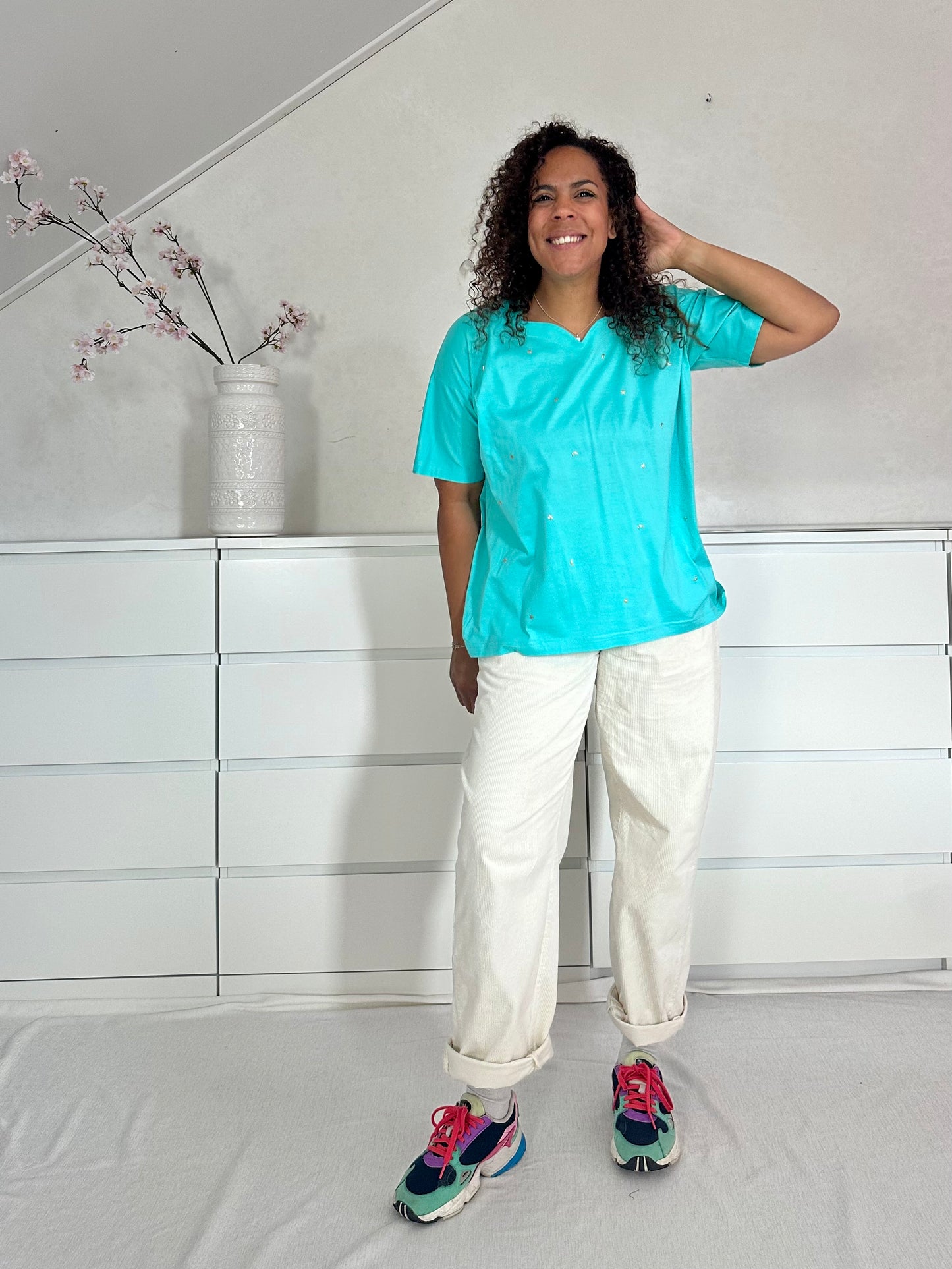 Vintage turquoise T-shirt - L/XL