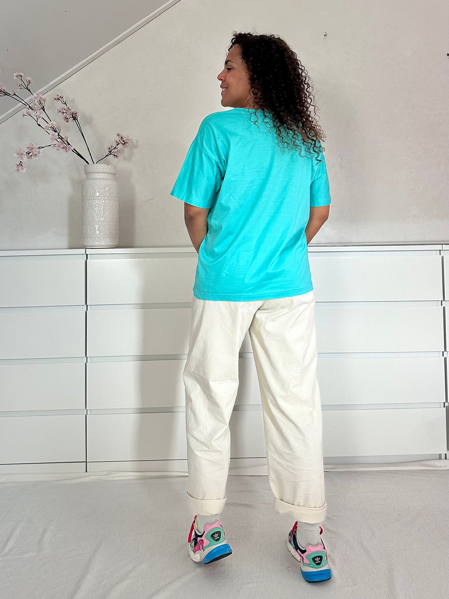 Vintage turquoise T-shirt - L/XL