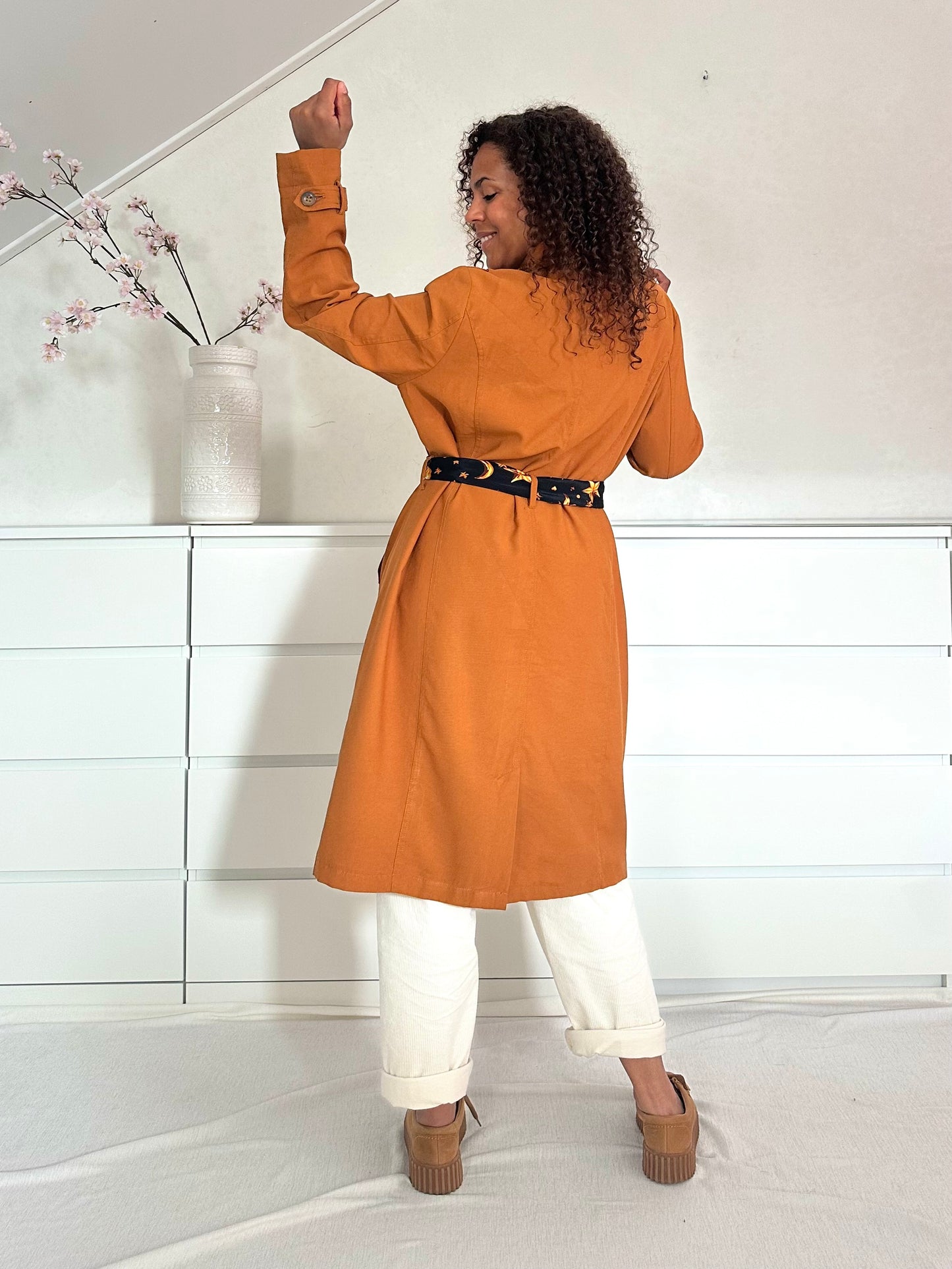 Vintage caramel trenchcoat - XL/XXL