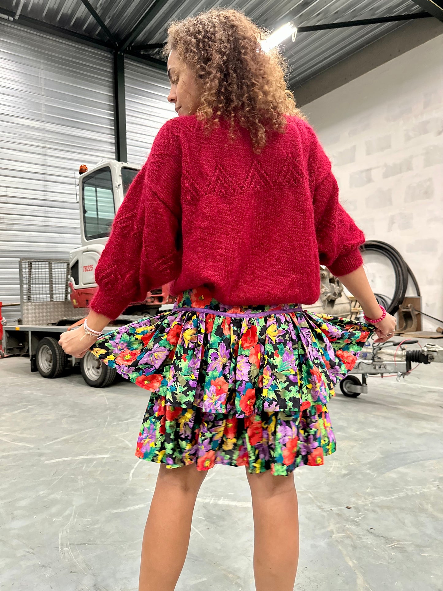 Vintage stijl rokje voor feestje felle kleuren 