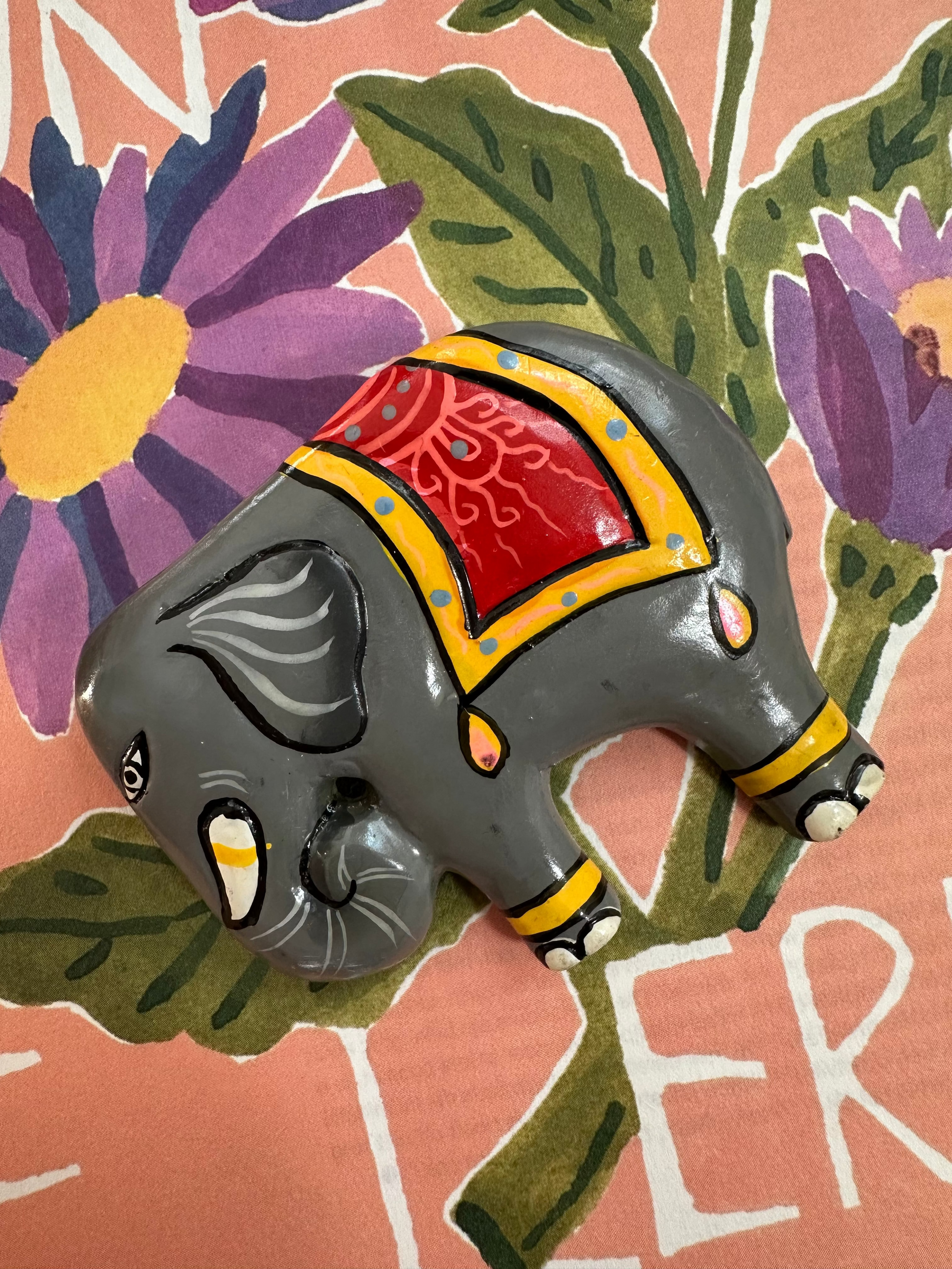 vintage houten haarspeld olifant